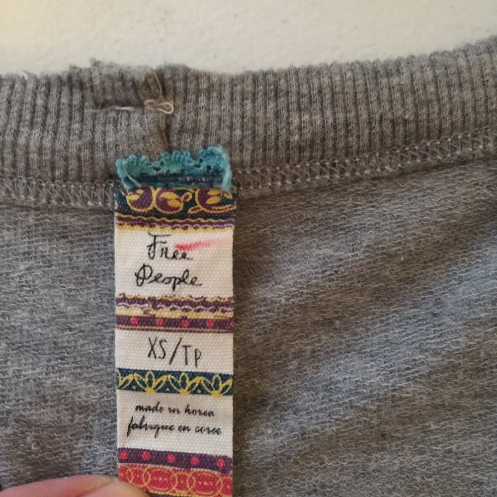 Free People grey button up cardigan/ sweater XS